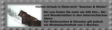 &Ouml;sterreich-&uuml;ber 200 H&uuml;tten-Sommer & Winter